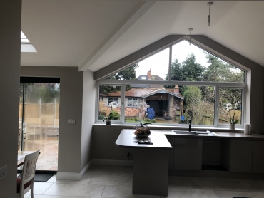 Kitchen and Dinning Room Extension From Inside