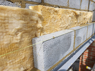 Blockwork Wall Construction on Steel Beam