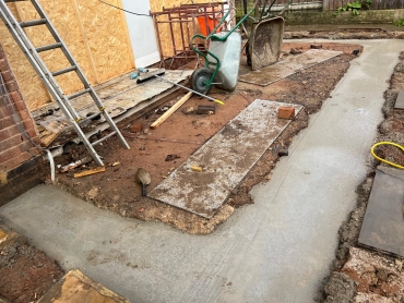 Foundation Footings Concrete Completed